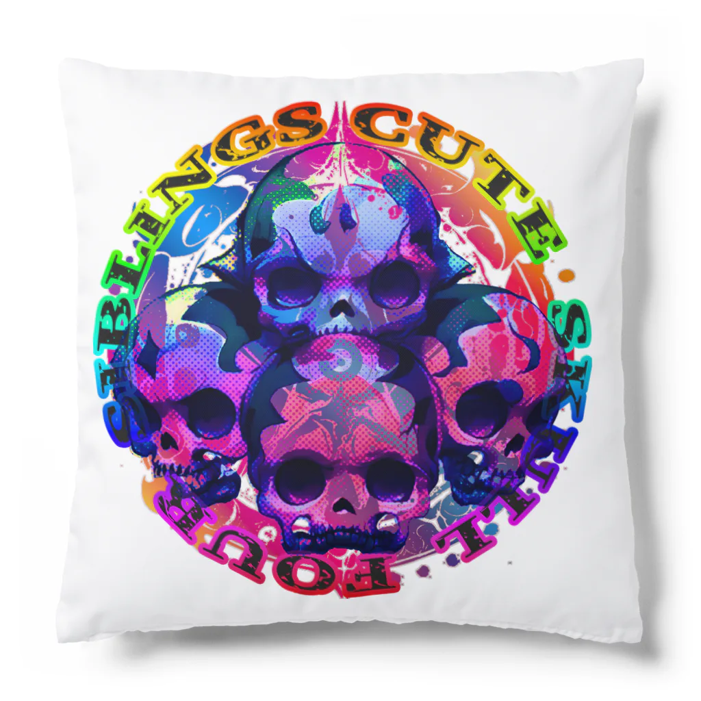 Ａ’ｚｗｏｒｋＳのCUTE SKULL FOUR SIBLINGS Cushion