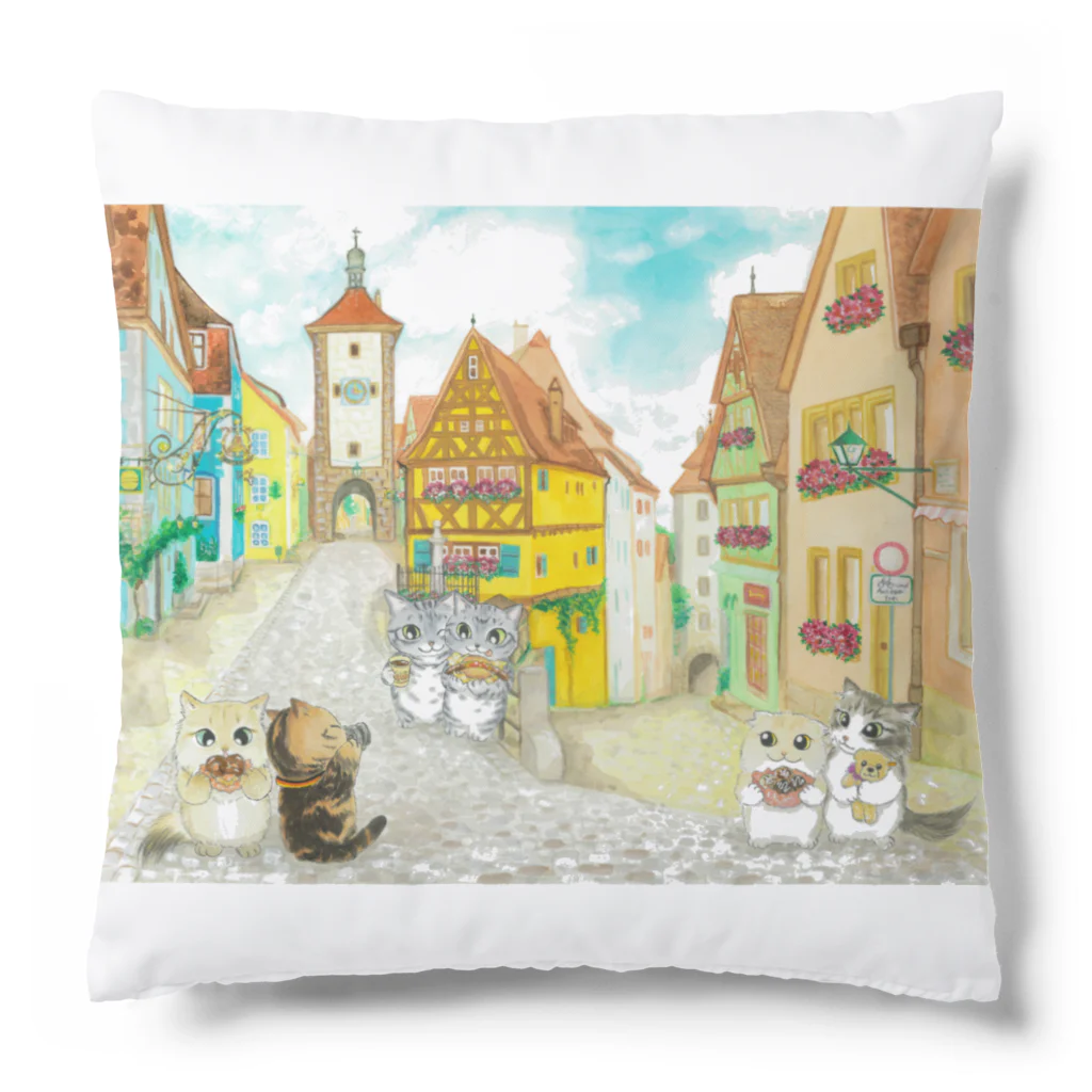 YOKO KOBAYASHIのニャンズ旅行記🇩🇪ドイツ Cushion