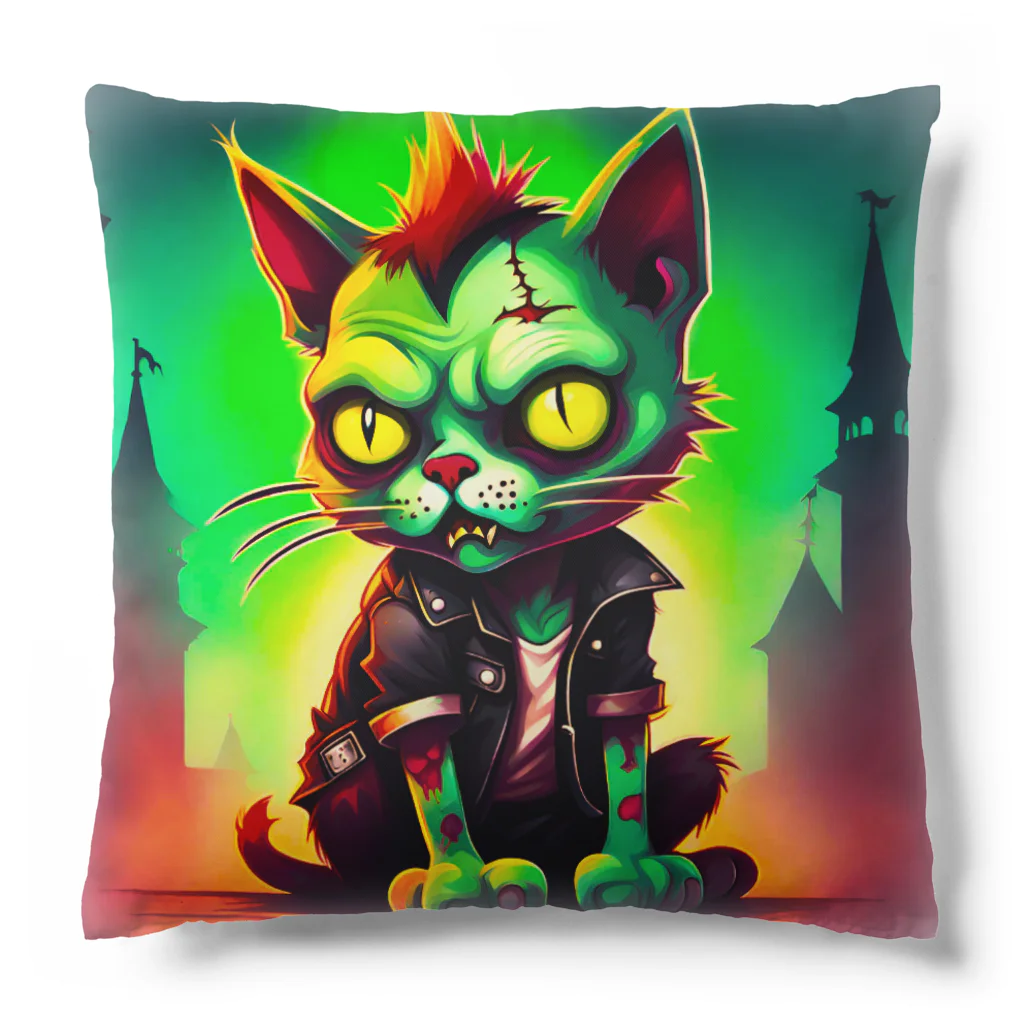 ＳＰＹＤＥＲＬＥＧＳのヤサグレＰＵＮＫＳＣＡＴ Cushion