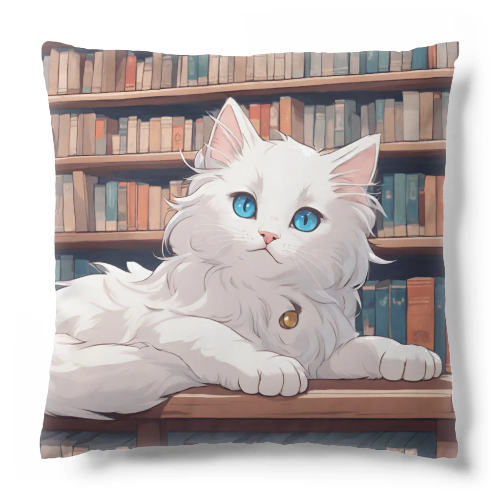 yoiyononakaの図書室の番猫03 Cushion