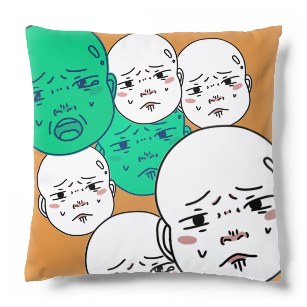 おっとっとといショップの赤ちゃんたくさんバージョン Cushion