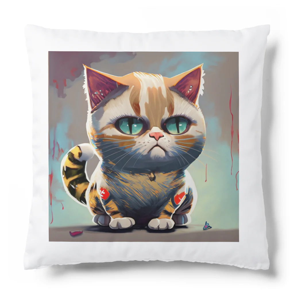 burusukaruの猫のタイガーくん Cushion