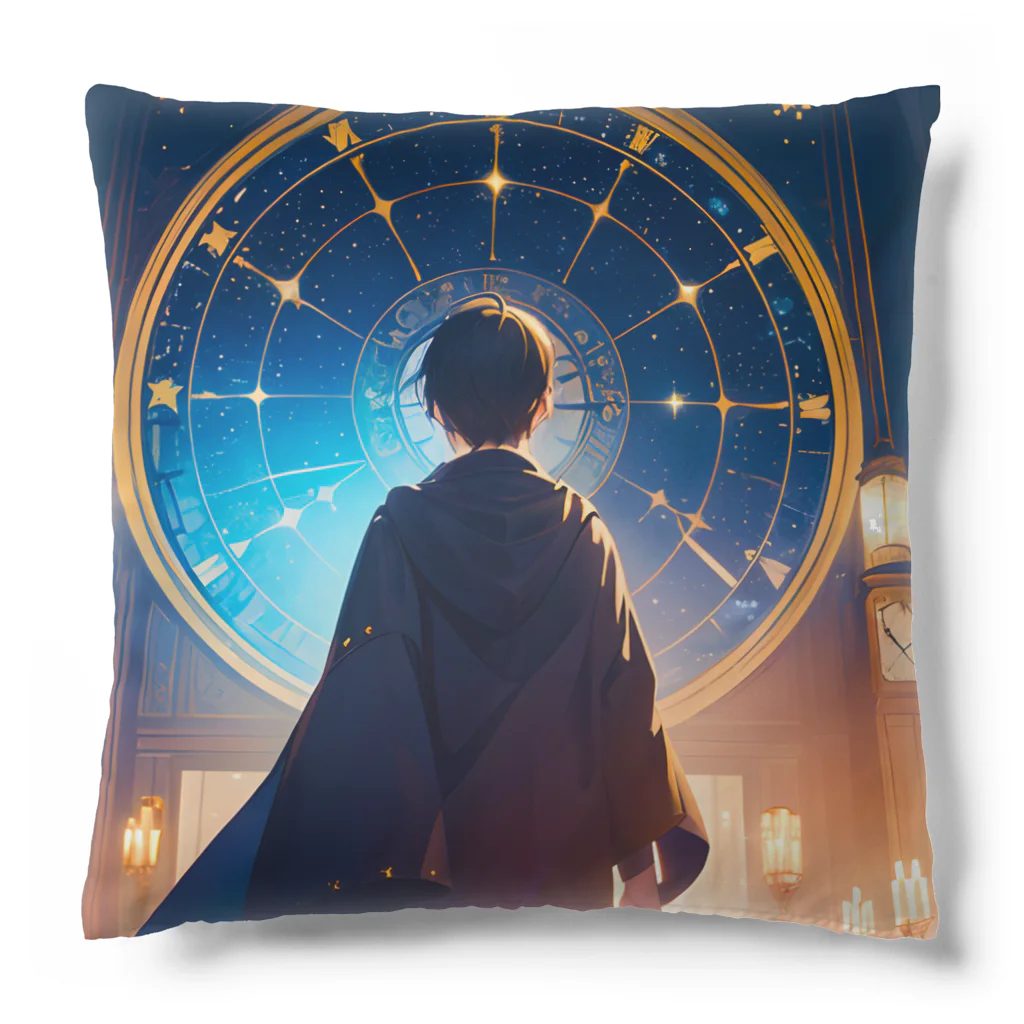 卯月なのかのClock Journey  〜一対の針が紡ぐ絶え間ない調べの旅〜　No.4 「星時計」 Cushion