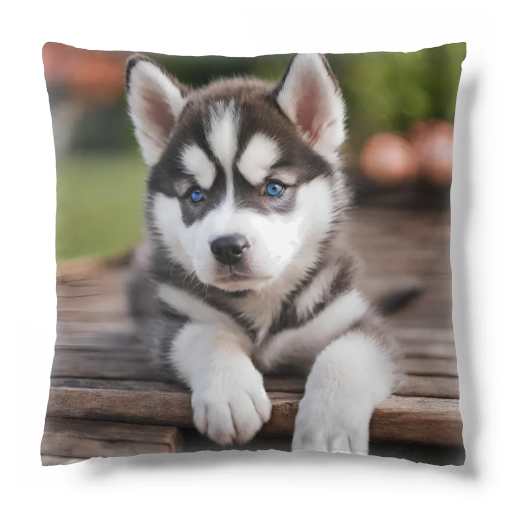 Kybeleのシベリアンハスキーの子犬のグッズ Cushion