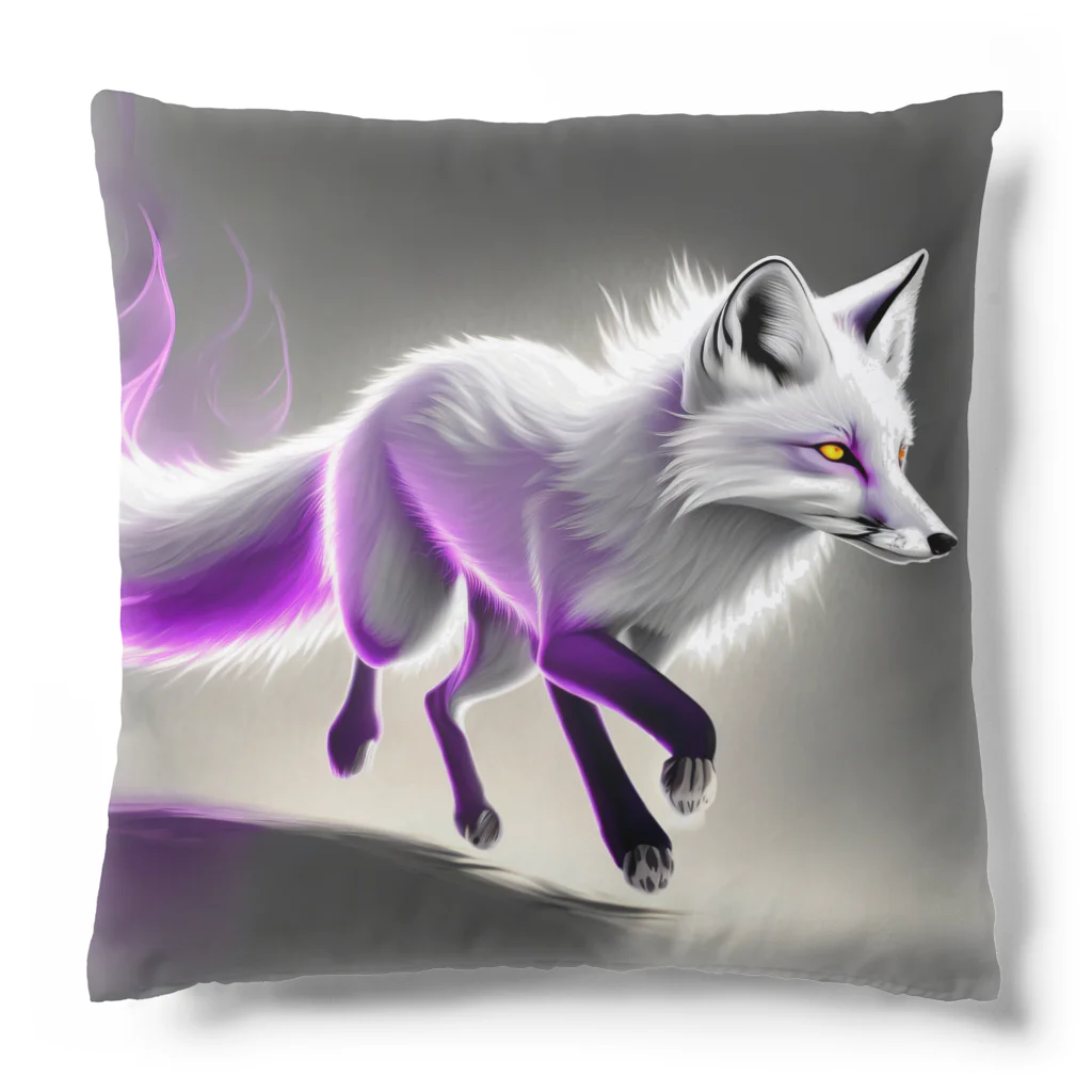 Shihiroの紫炎の銀狐 Cushion