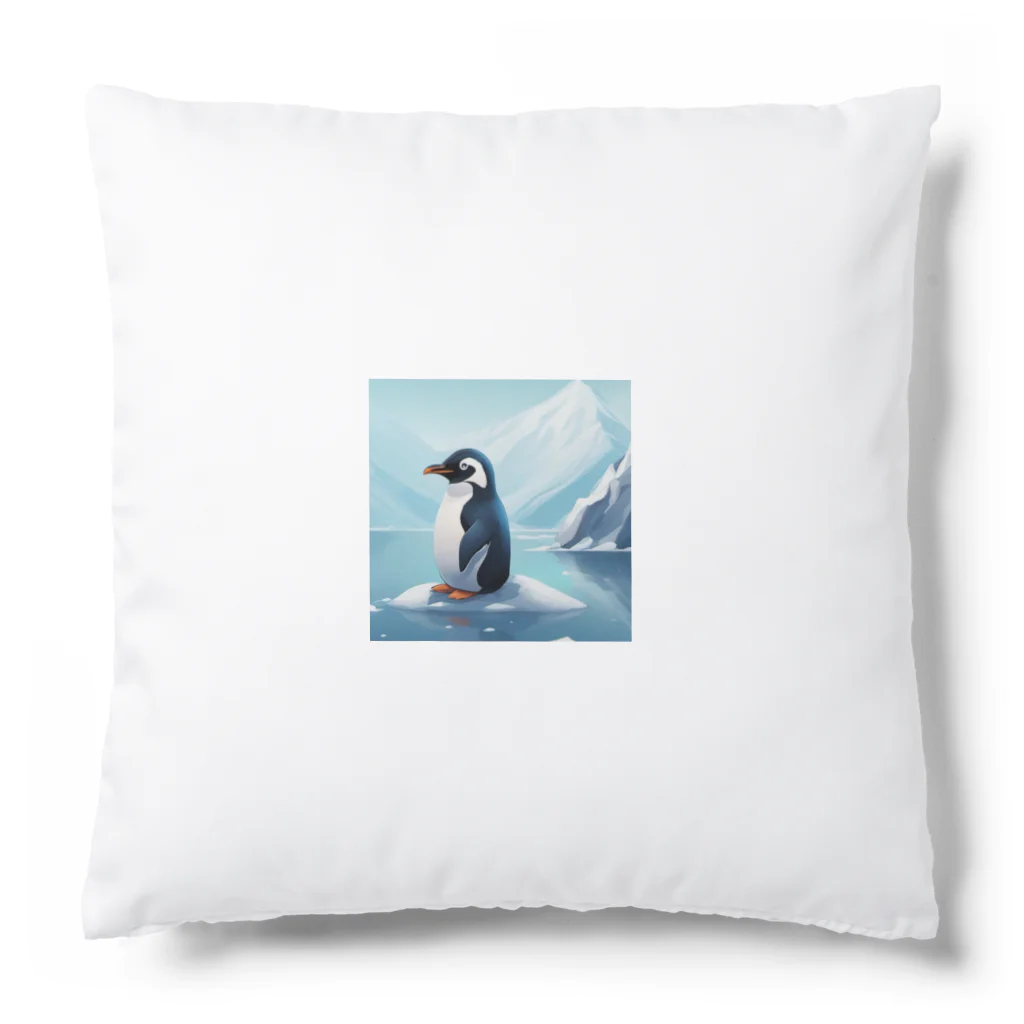 AIワクワクのイラストのペンギン Cushion