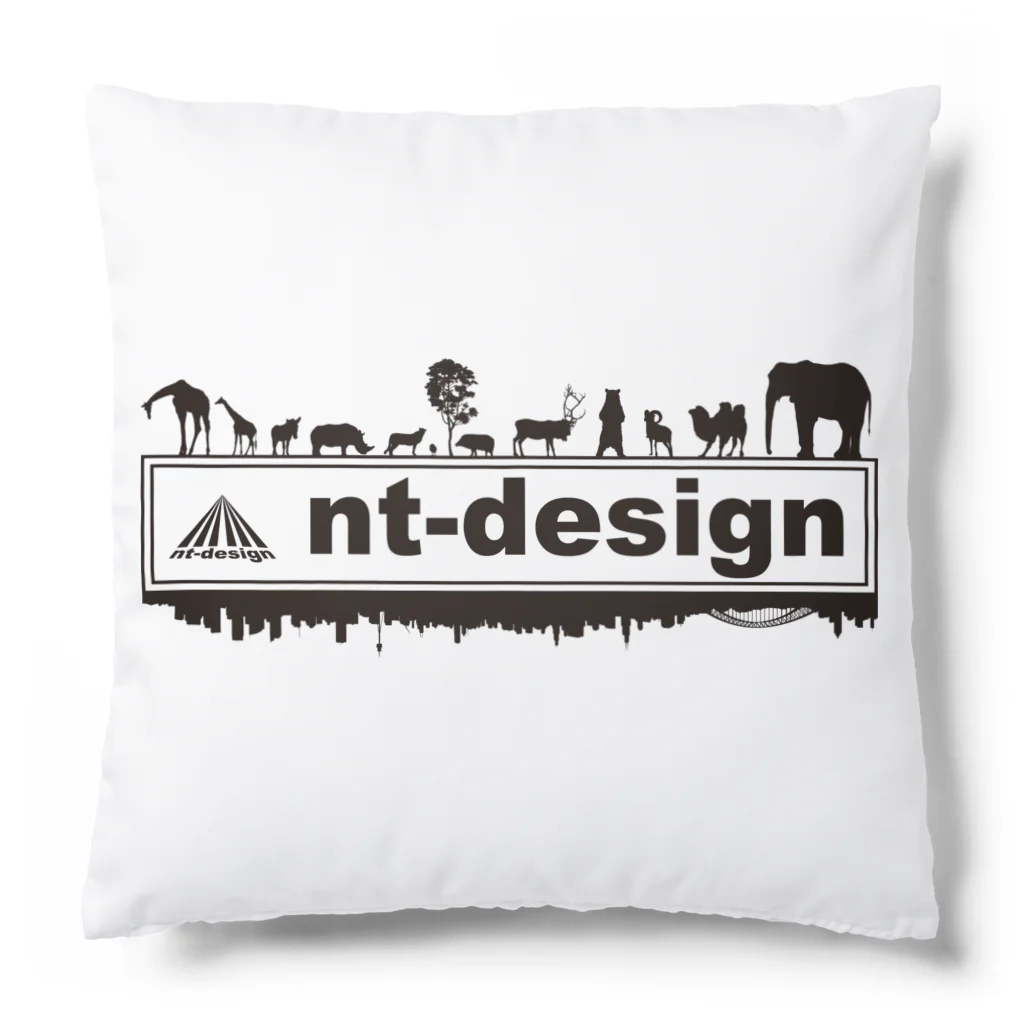 nt-designの『nt-design』ロゴ クッション