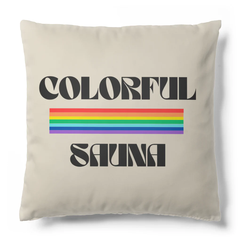 COLORFUL-SAUNAのCOLORFUL-SAUNAロゴ入りグッズ Cushion