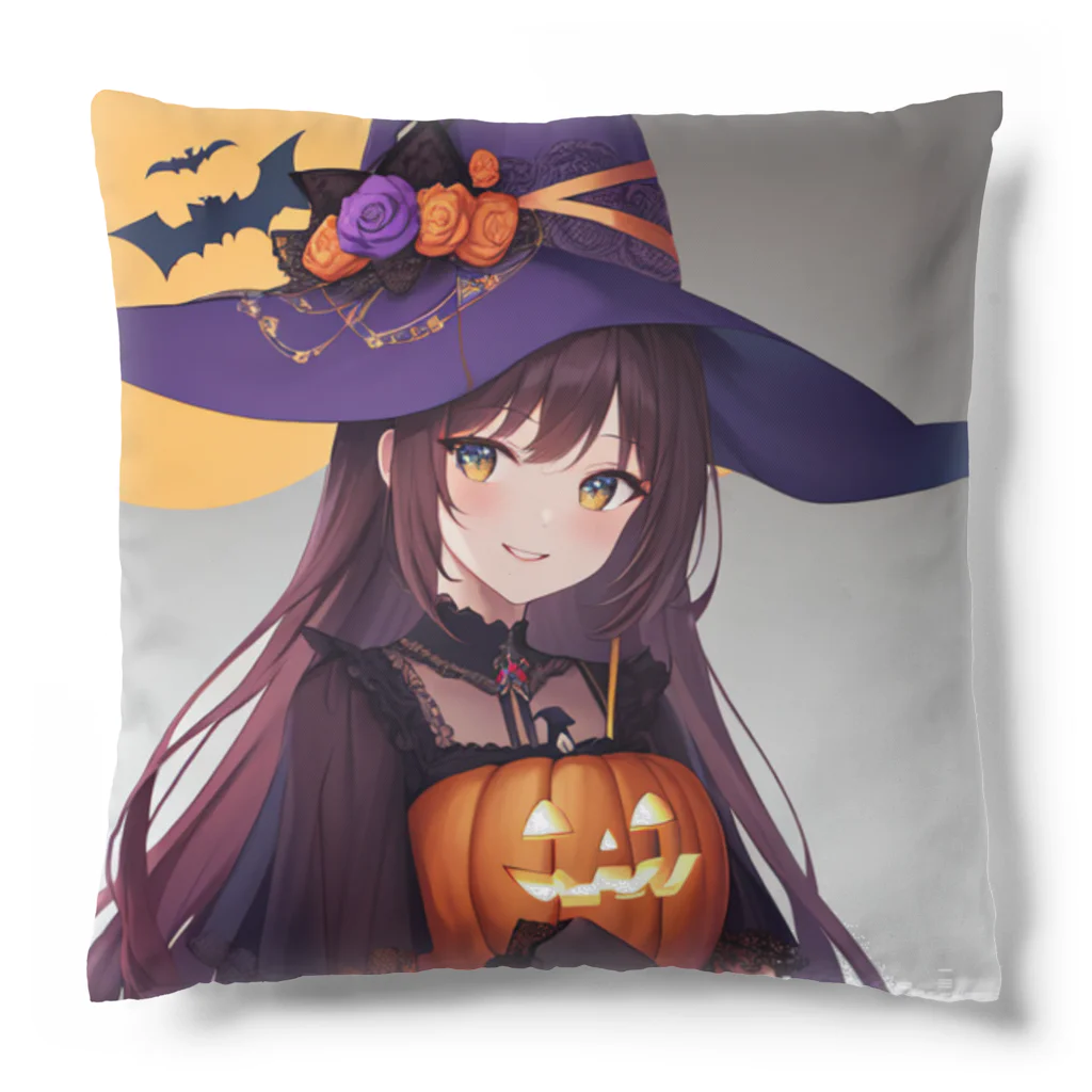 那須モバイル店の魔女っ子　ハロウィン Cushion