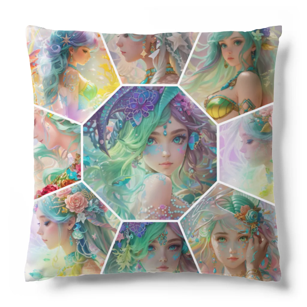 💖宇宙整体♪🌈♪こころからだチャンネル♪💖のuniversal mermaid  REINAの心の旅 Cushion