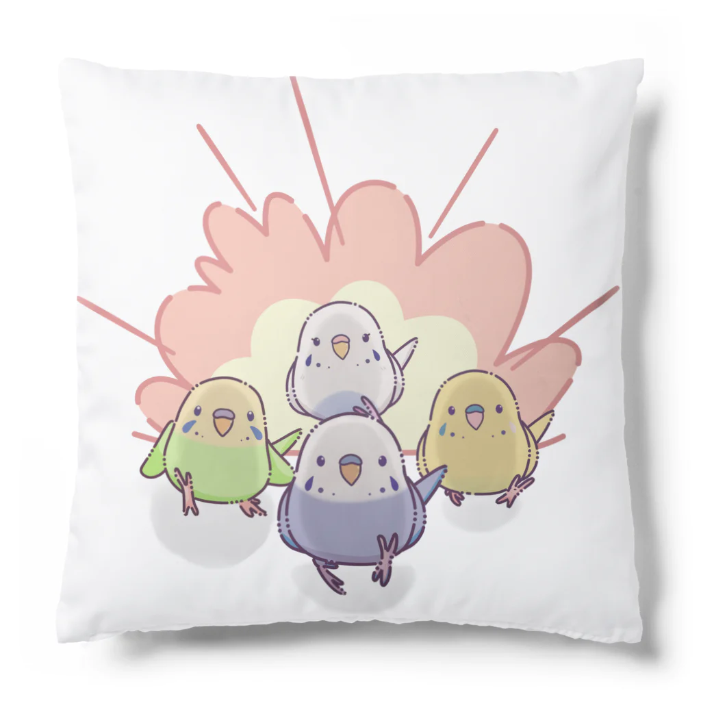 ぽっぽこ本舗のインコ戦隊 Cushion