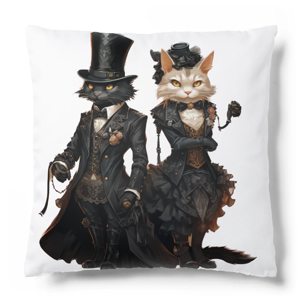 kameriyaのスチームパンクな猫 Cushion