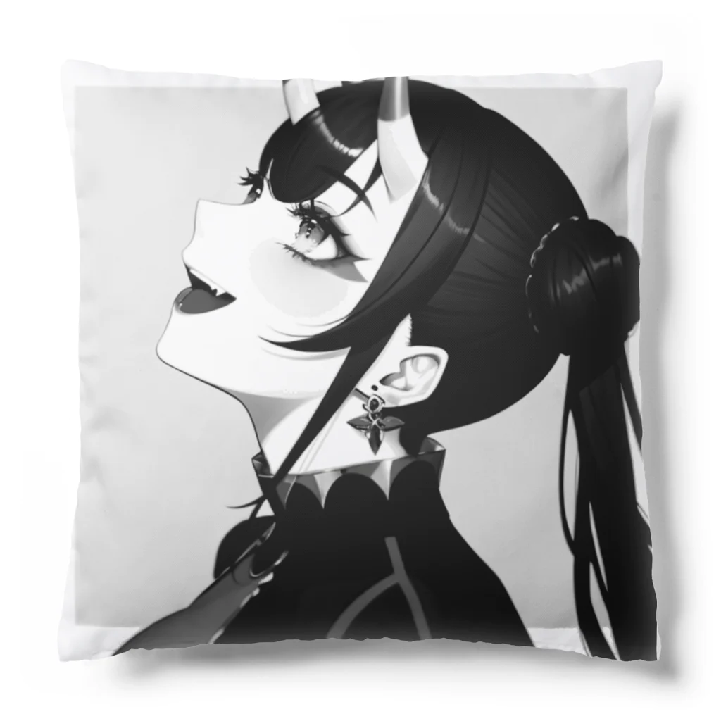 KafyRiruのよこ顔　鬼娘 Cushion