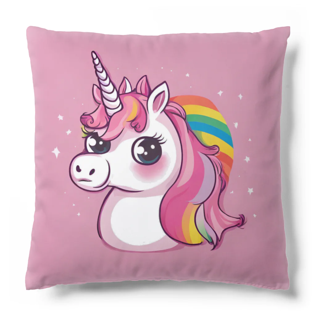 unicorn_dreamsの夢の国のピンクのユニちゃん Cushion