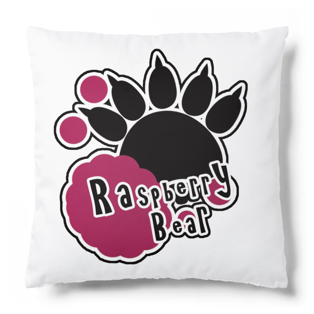 WhiteQuartetto/Raspberry BearのRaspberry Bear OFFICIAL GOODS Cushion