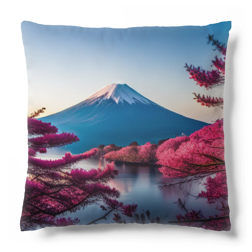 P.H.C（pink house candy）の富士山と紅葉、そして湖のグッズ Cushion