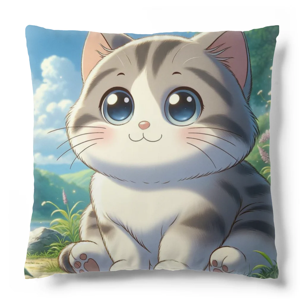 きらきらにゃんぱらだいす⭐️の夢見る子猫ちゃん Cushion