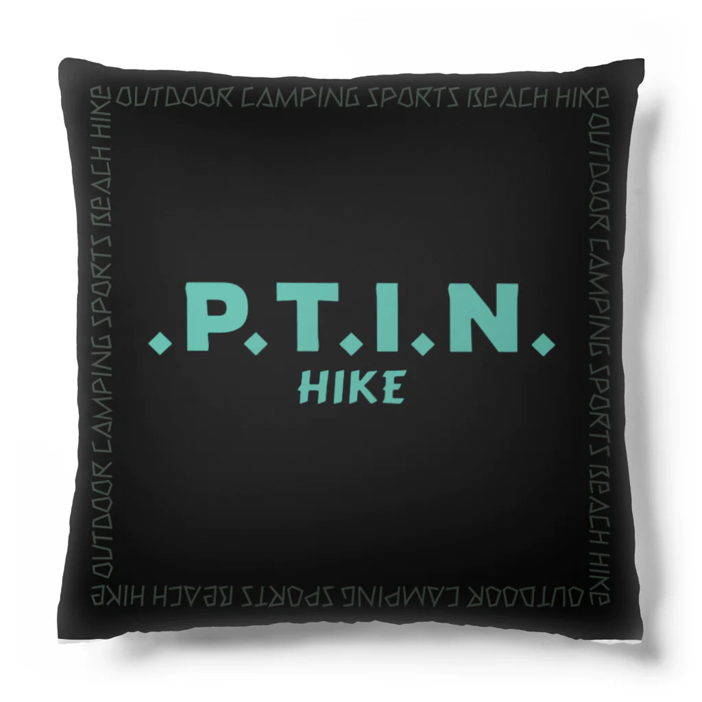 .P.T.I.N. HIKEの.P.T.I.N. HIKE - SQUARE LOGO BLACK クッション