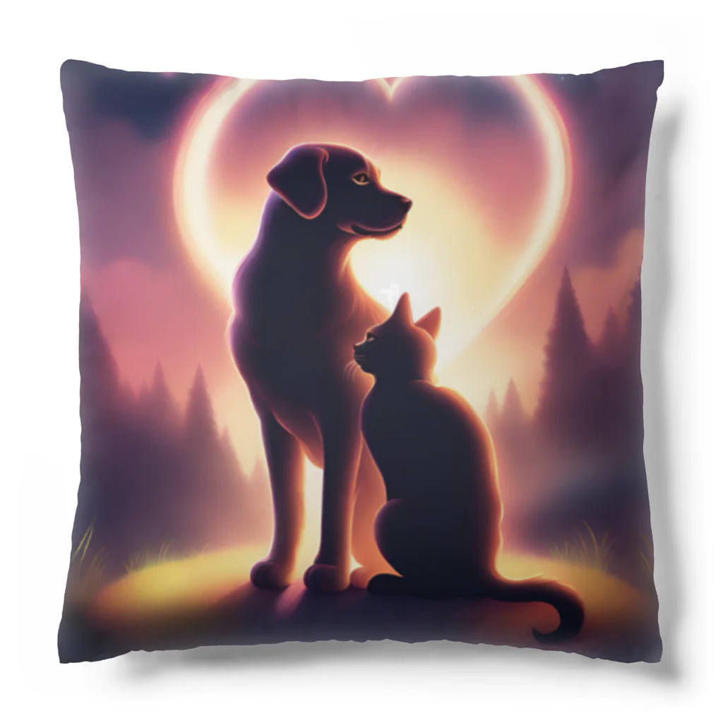 CASPROSTORESのLove Cat & Dog Cushion