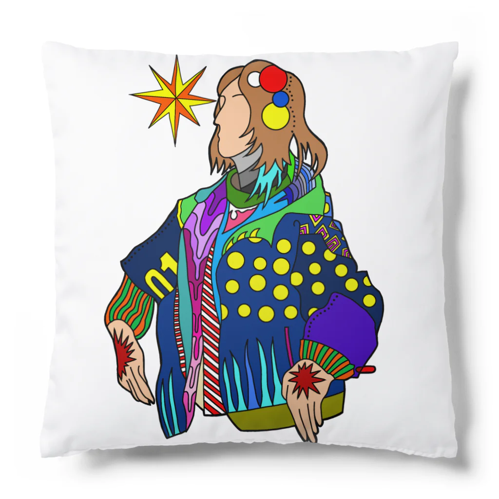 NANNANOーナンナノーのSTAR-HANDS GIRL Cushion