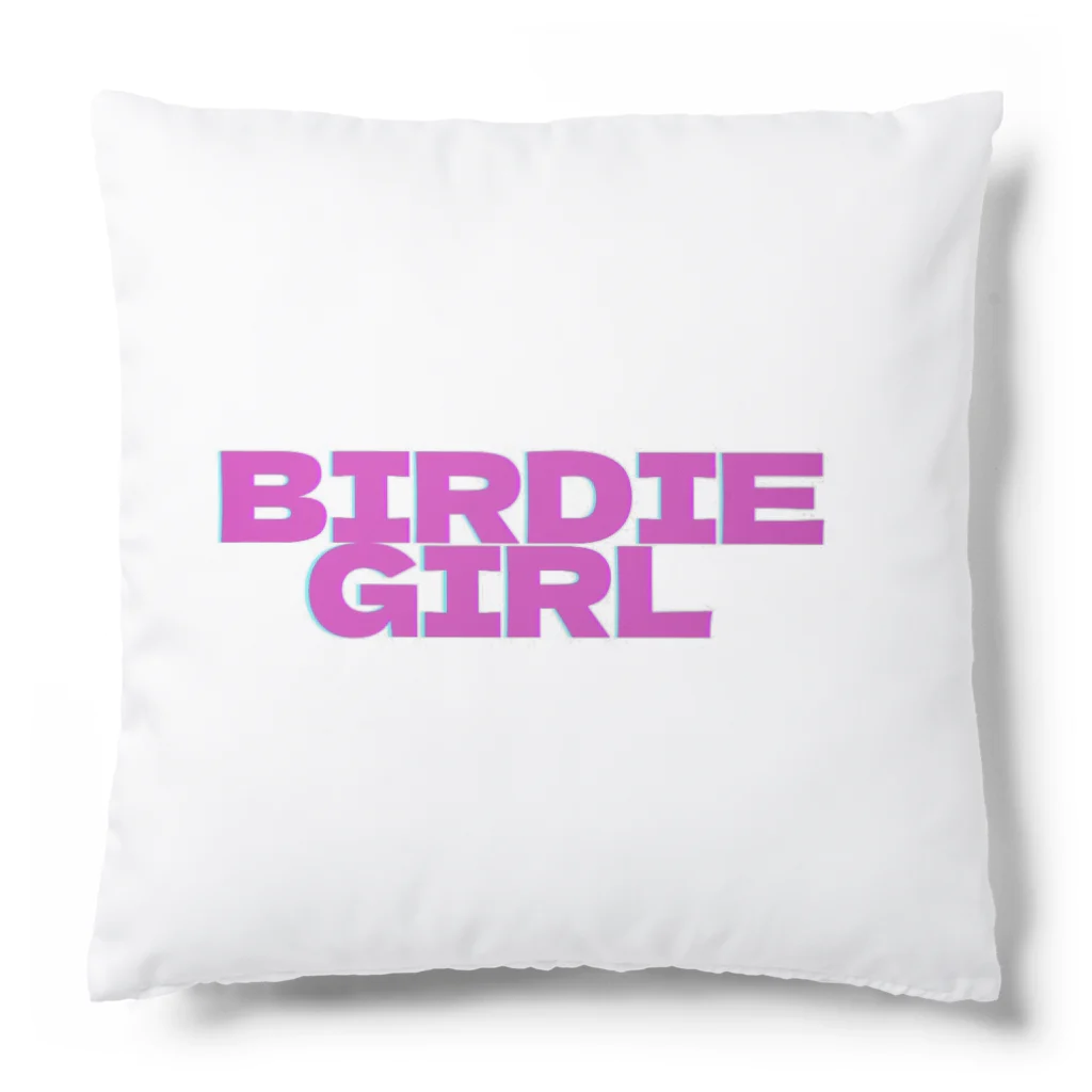 BIRDIE_GIRLのバーディーガールロゴ Cushion