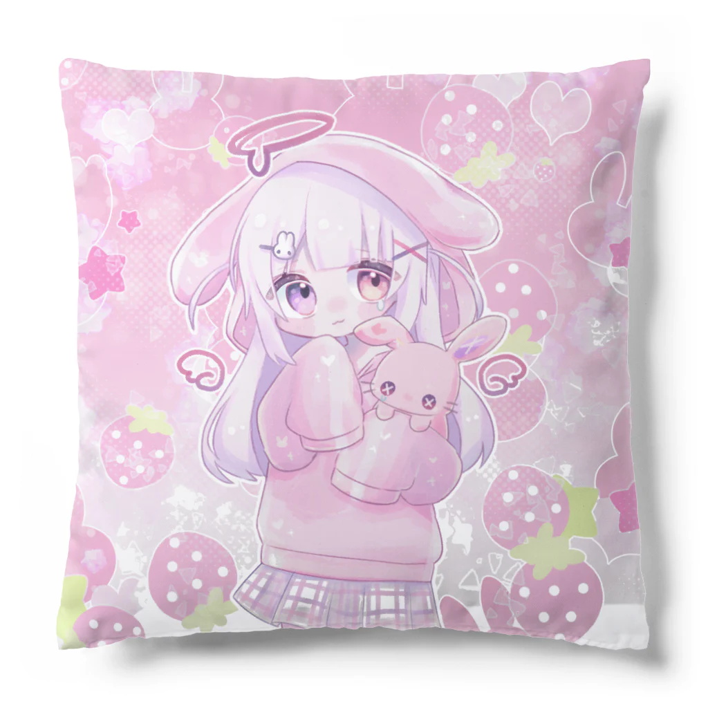 みなづき。のうさ耳パーカーちゃん Cushion