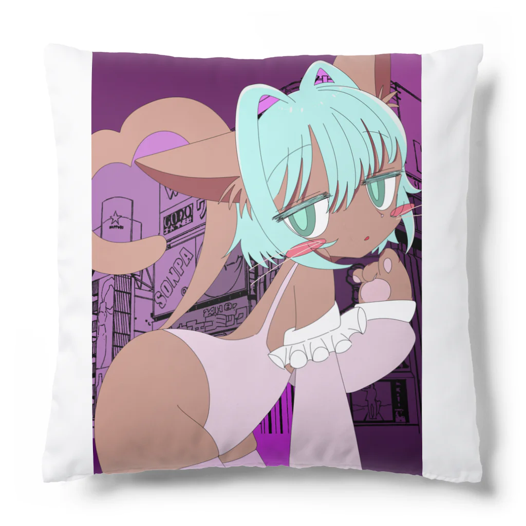 てぃえんみーのお店屋さん【甜味屋】の褐色ねこちのグッズ Cushion