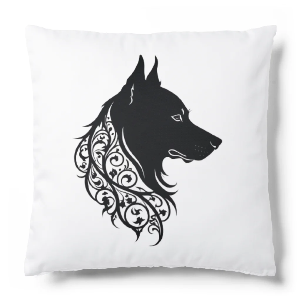 HikaGonのシルエット犬 Cushion