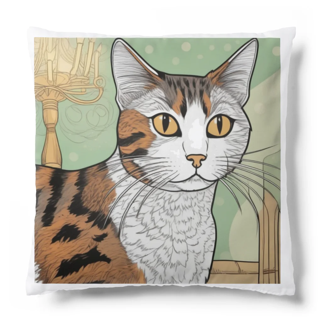 iyashi₋creatersのじっと見つめる猫 Cushion