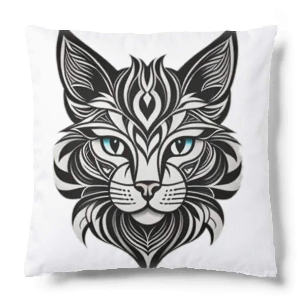 629_CAT_ARTのモノラルキャット2 Cushion