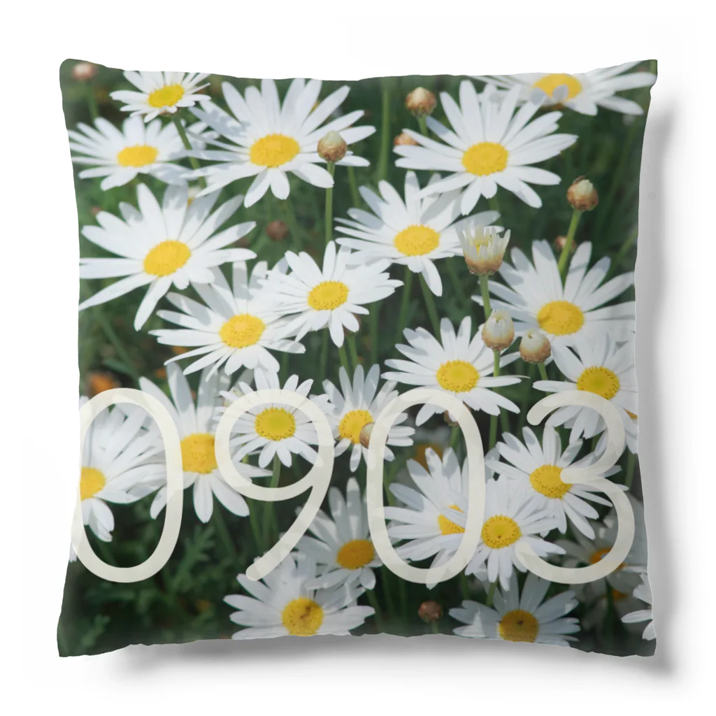 ς ua· Birthday flowerの9月3日 マーガレット Cushion