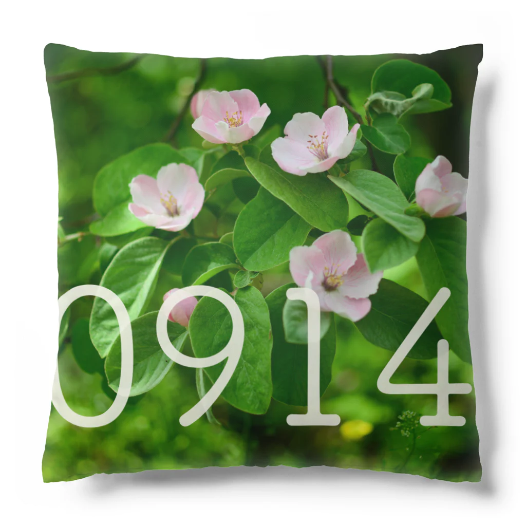 ς ua· Birthday flowerの9月14日 マルメロ Cushion