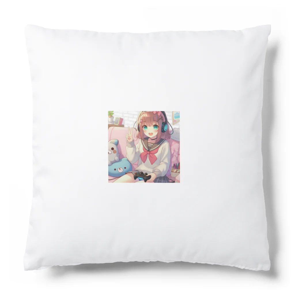 luckyTigerのゲーム女子 Cushion