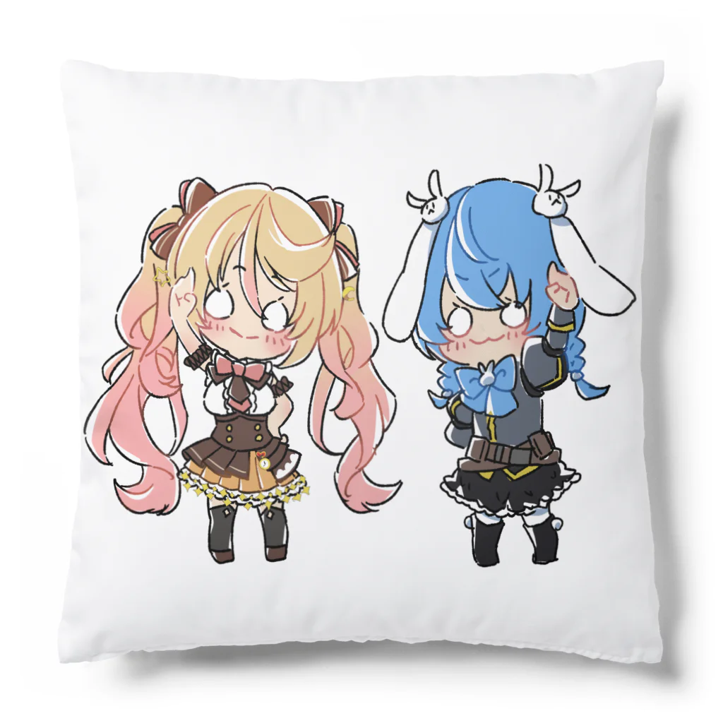 usabit.のぐっず屋さんのななゆ+うさぎガンマン Cushion