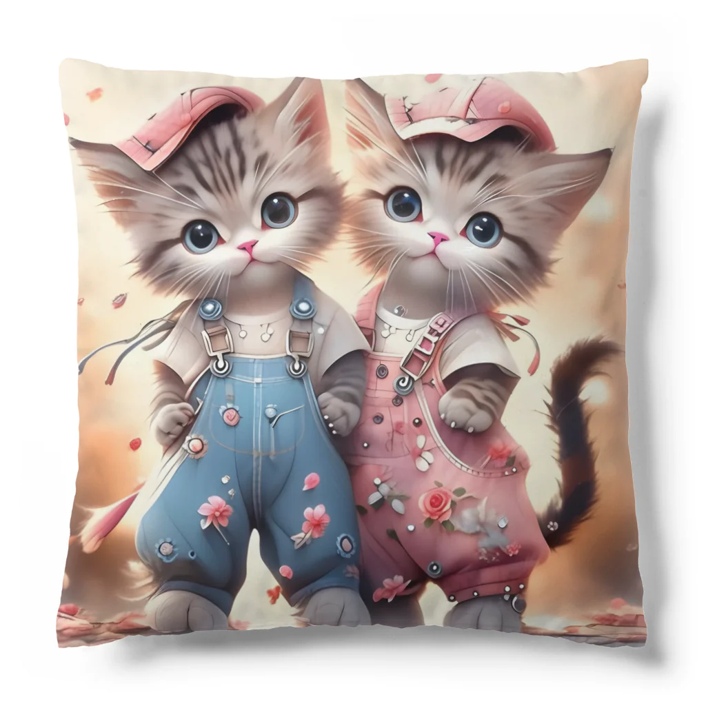 zhaoyushuangの可愛い子猫イラスト Cushion