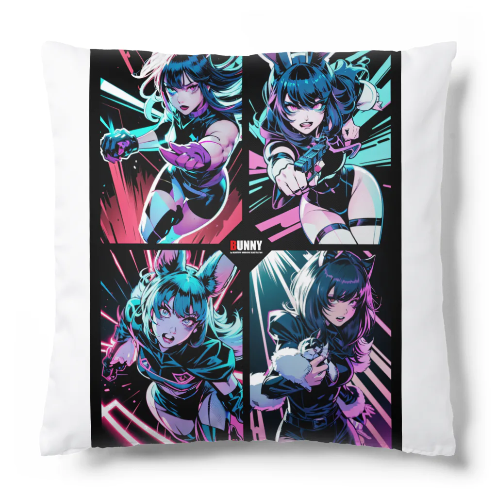 BUNNY-ONLINEのBUNNY-ART No.12 アメコミガールズ Cushion