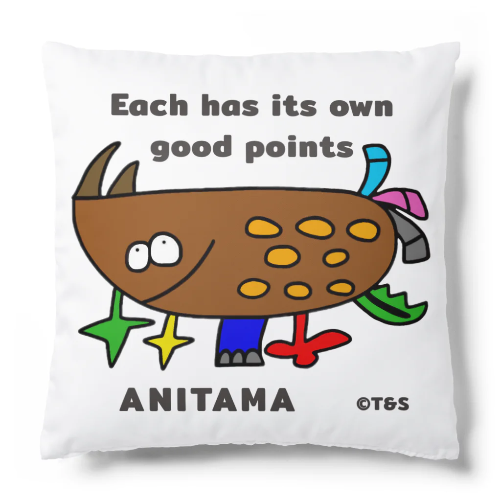 T&S.TWINS.ART.SHOPのANITAMA〜あにたま Cushion