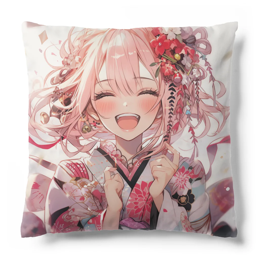 ぶーたんの笑顔の花開き Cushion