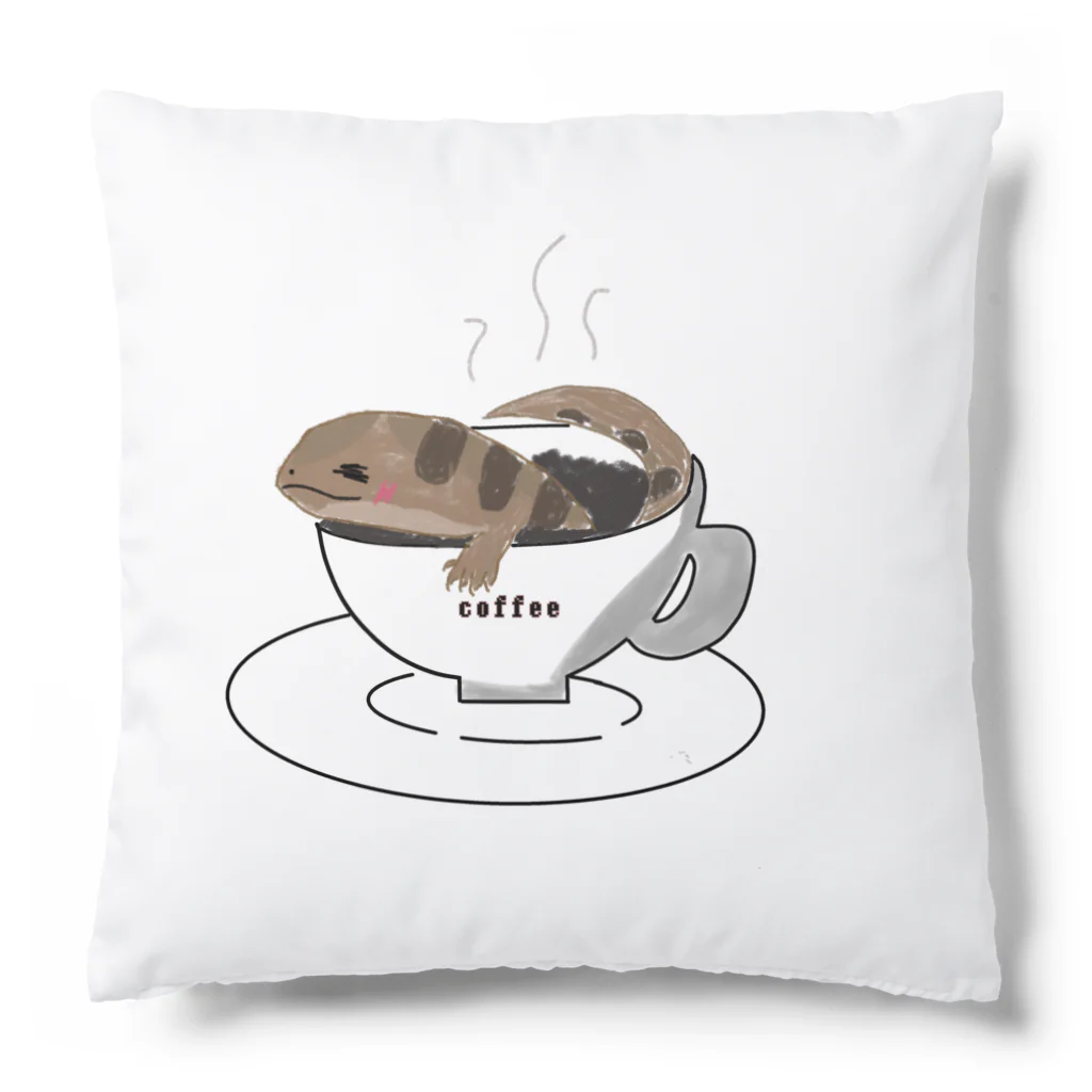 れぷらぶ屋のコーヒーで暖まるアオジタ Cushion