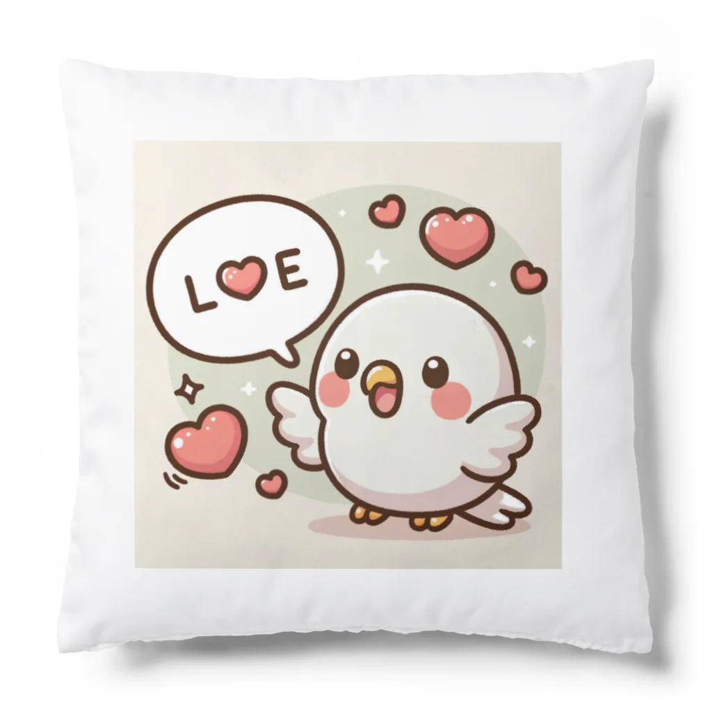 colorsの小鳥のラブちゃん Cushion