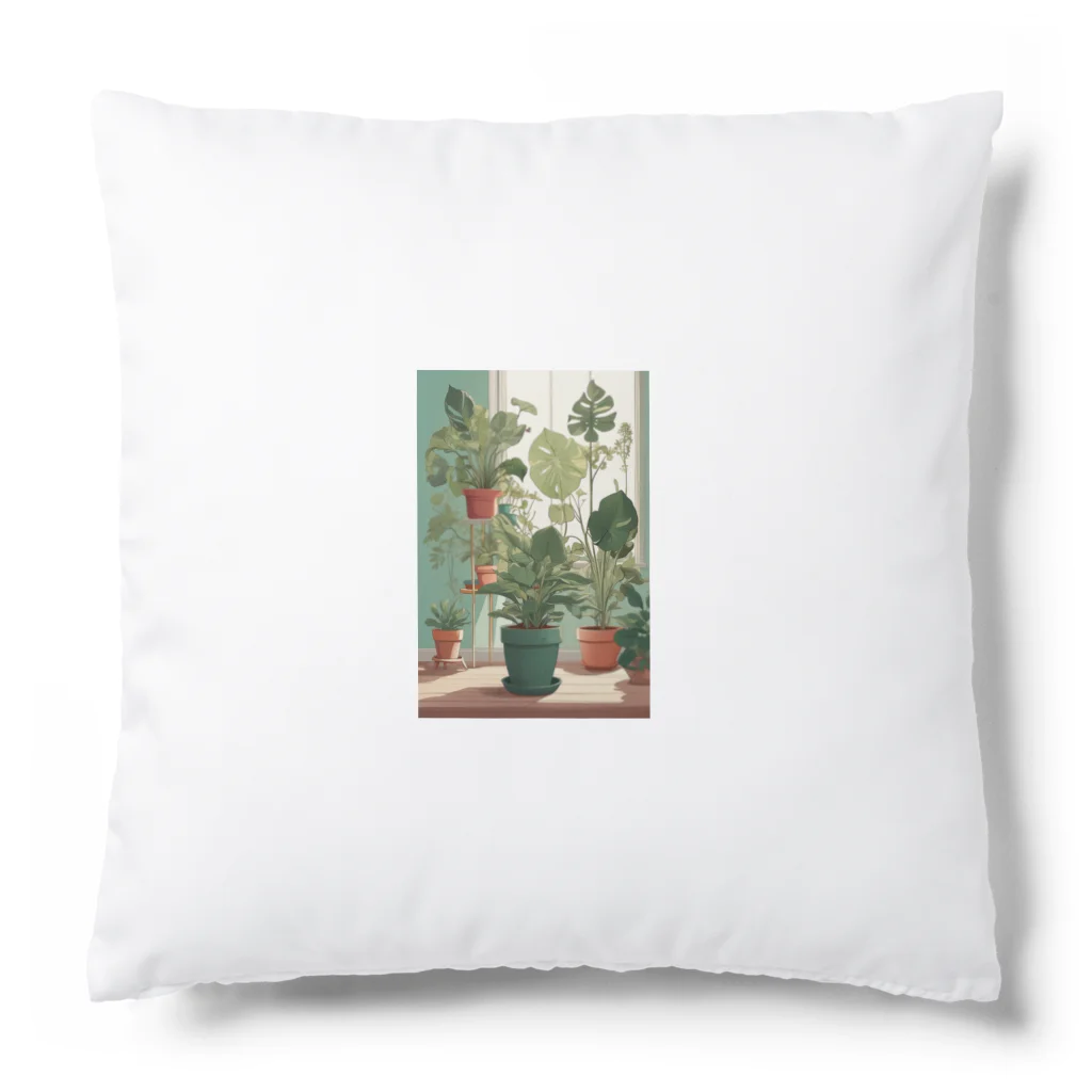 kamako-0608の観葉植物のイラスト Cushion