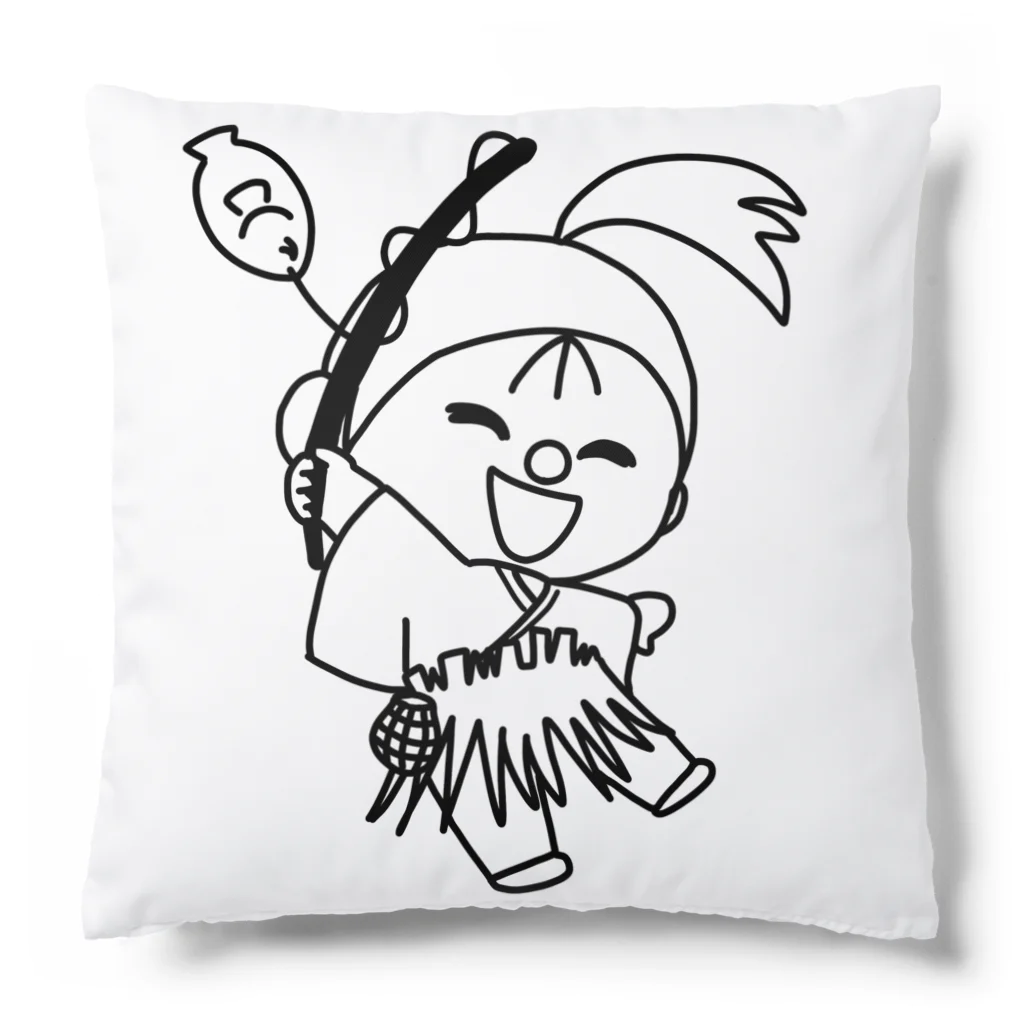 ゆーちゃんのおえかきの浦島太郎(線画ver.) Cushion