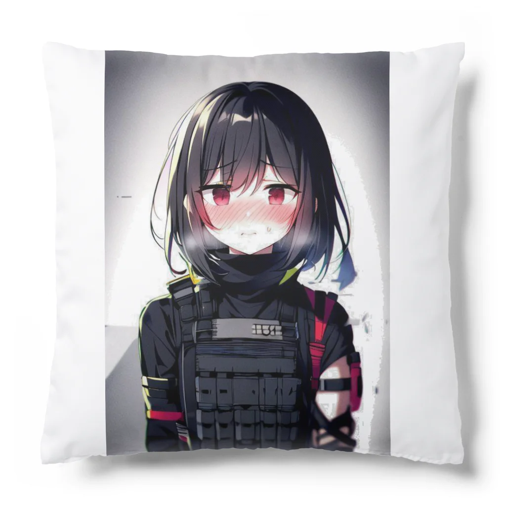 キャラクターグッズの【戦闘員少女】人工呼吸...ですか？... Cushion