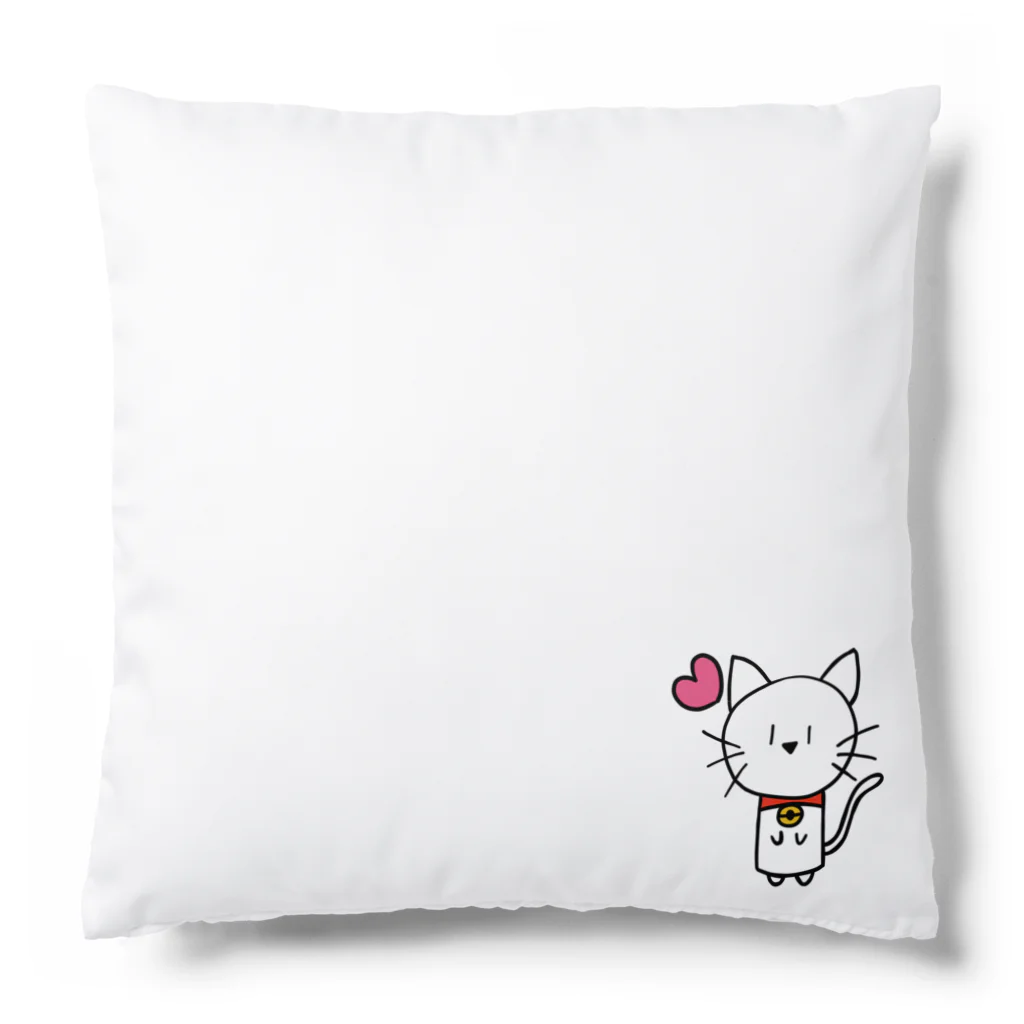 ねこ日和のねこ日和（白猫） Cushion