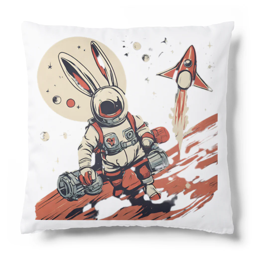 ロケットうさぎのロケットうさぎ　平和維持 Cushion