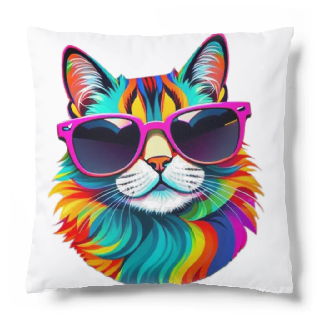 629_CAT_ARTのグラカラキャット2 Cushion