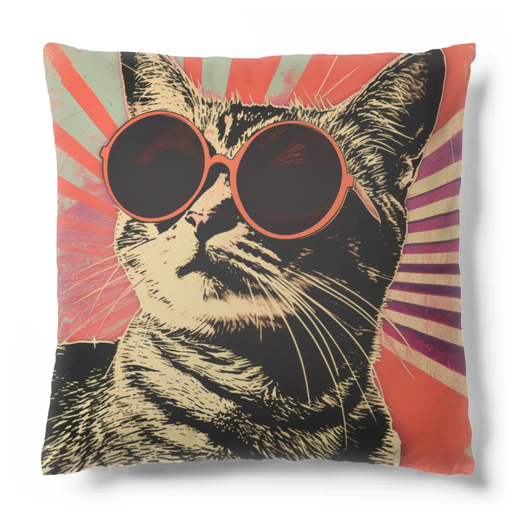 Feelin Shades Studioのサンライズ・スペクタクル・キャット Cushion