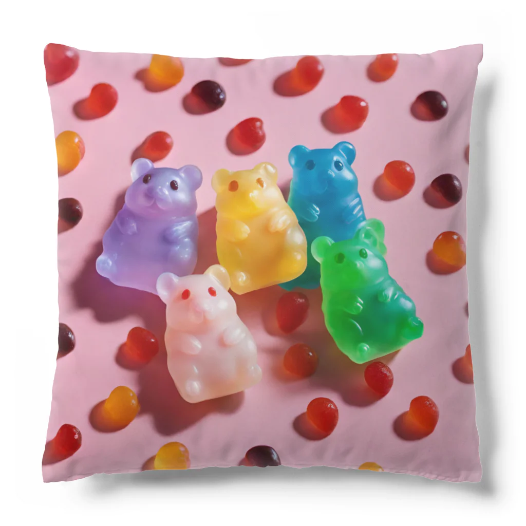 ham love shopのハムスターのカラフルグミ🌈 Cushion