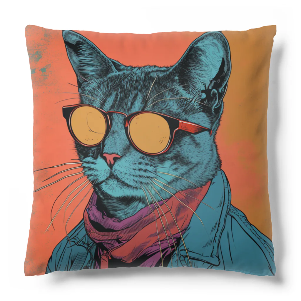 Feelin Shades Studioのアーバン・エクスプローラー・キャット Cushion