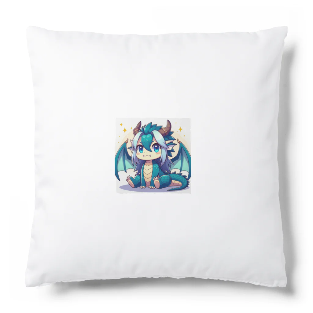 可愛らしいドラゴンのイラストグッズ店の可愛らしいドラゴンマスコット Cushion